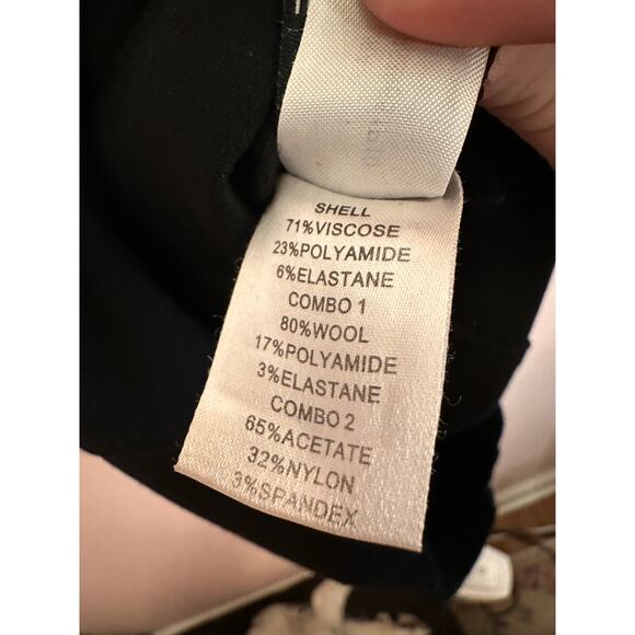 Diane Von Furstenberg DVF Structured Black Knee Length Short Sleeve Dress 12 - Picture 10 of 13